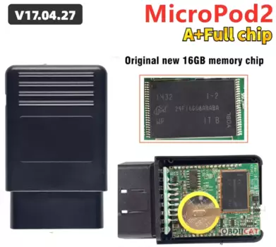 V17.04.27 Сканер MicroPod 2 MicroPod II для Chrysler, Dodge, диагностический инструмент для программирования Jeep MicroPod2 DBRIII