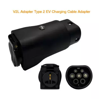 V2L EV соединитель Адаптер 220 В Тип 2 EV зарядный кабель адаптер V2L уличная электростанция соединитель для зарядки однофазный