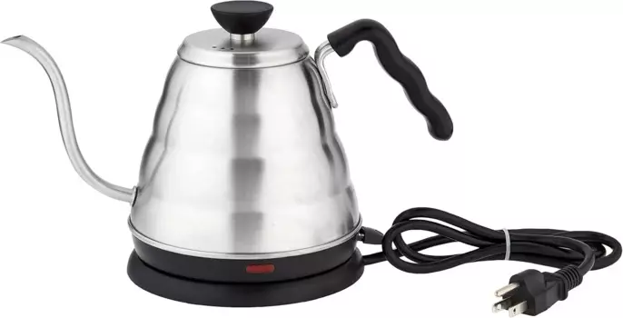 V60 Электрический капельный чайник с гусиной шеей, 800 мл, серебристый