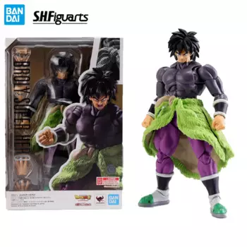 В наличии Bandai Original S.H.Figuarts Dragon Ball Broly 190 мм Коллекционная модель Аниме Фигурки Игрушки Подарки для детей