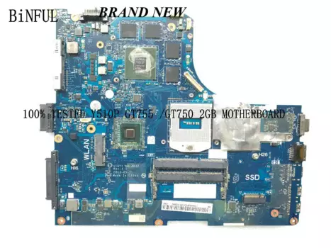 В наличии, материнская плата VIQY1 NM-A032 REV: 1,0 для ноутбука LENOVO Y510P, подходит для I7 CPU + GPU GT755 / GT750 2 Гб