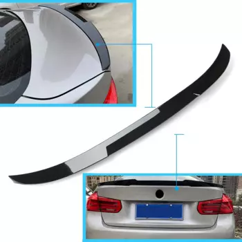 V-образный Автомобильный задний спойлер для губ, крыло багажника для BMW 3 серии F35 F30 F80 2012 2013 2014 2015 2016 2017 2018, черный блеск из АБС-пластика