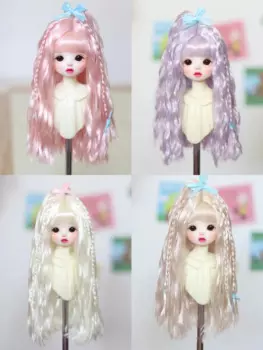 Вьющиеся кукольные волосы 1/6 BJD, красивые плетеные косички, мохеровый парик, бесплатная доставка