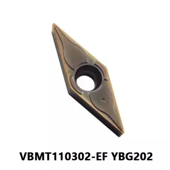 VBMT110302 VBMT 100% оригинальные твердосплавные вставки токарный станок с ЧПУ Токарный металлический токарный режущий инструмент VBMT110302-EF YBG202 для общей обработки
