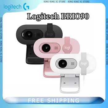 Веб-камера Logitech BRIO90 HD1080p с автоматической идентификацией яркости, онлайн-курс высокой четкости для интервью, видеоконференции