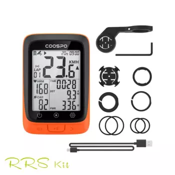 Велокомпьютер Coospo BC107, GPS, 2,4 дюйма, Bluetooth 5,0, водонепроницаемый