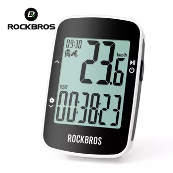 Велосипедный компьютер ROCKBROS, беспроводной GPS-спидометр, влагозащита IPX7, зарядка через USB, цифровой секундомер, английская версия