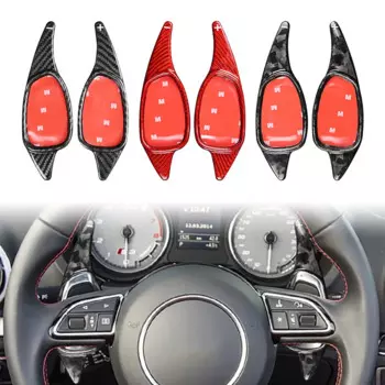 Весло рулевого колеса из углеродного волокна для Audi A5 S3 S4 S5 S6 SQ5 RS3 RS4 RS5 RS6 RS7 RS Q3 TT R8