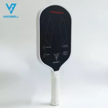 Весло VIGORBALL Pickleball, матовое 3K Углеродное волокно, поверхность 13 мм, полипропиленовое сотовое ядро, весло для нападения с улучшенным контролем, мощностью и вращением