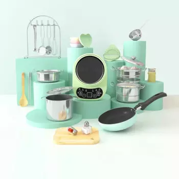 Весёлая имитация кухонных игрушек, настоящая кухня, кухонная утварь, Детская развивающая игрушка-головоломка