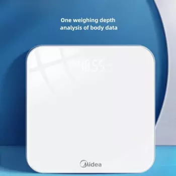 Весы Midea, точные прочные электронные весы, перезаряжаемая модель, бытовые интеллектуальные Компактные Весы с корпусом