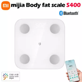 Весы XIAOMI Mijia S400 для определения жира в теле, умный дом, весы для определения состава тела, 150 кг, Bluetooth 5,0, светодиодный дисплей, двойное Измерение частоты