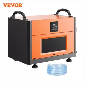 VEVOR 156 пинтов коммерческий осушитель с дренажным шлангом для ползающих помещений подвала складов и работ авторазмораживание CSA