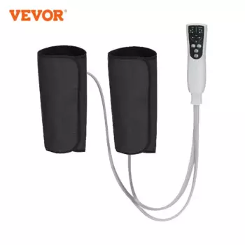 VEVOR массажер для ног с тепловым воздухом, компрессионный Массажер для икр с ручным контроллером для циркуляции ног, снятие боли в отеках