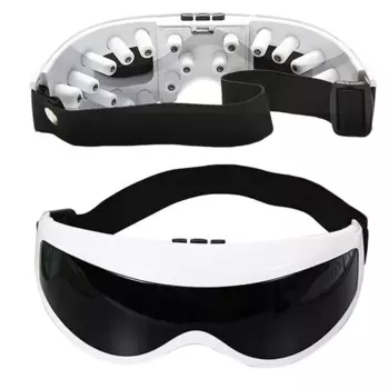 Вибрационный массажер для глаз с подогревом, 4D подушки безопасности, идеальный подарок для женщин и мужчин, дома, офиса, путешествий