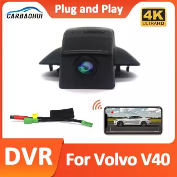 Видеорегистратор Plug and play для Volvo V40 High 2013-2015 2016 2017 2018 2019 4K UHD 2160p Автомобильный видеорегистратор Wi-Fi камера Видео беспроводной видеорегистратор
