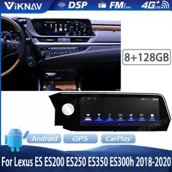 Viknav Android 12,3 дюймовый HD сенсорный экран автомобильное радио для Lexus ES 2018-2020 GPS навигатор плеер автомобильное стерео Carplay