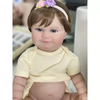 Виниловая силиконовая кукла Reborn Maddie, 50 см, полностью закрывающая волосы, ручная роспись 100%, кукла с 3D кожей и видимыми венами