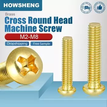 HOWSHENG 20/40/50/100/200 шт. Винт Torx с плоской головкой M1,6 M2 M3 M4 M5 Шестилепестковые крепежные винты из нержавеющей стали GB2673