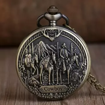 Винтажные карманные часы в стиле стимпанк, Мужская коллекция, военные кварцевые карманные часы на цепочке, модные подарки с подвеской