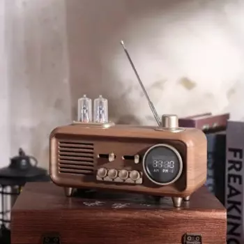 Винтажный домашний AM FM-радиоприемник, карта U-диска, портативный стерео Bluetooth-совместимый динамик с поддержкой TF AUX музыкальный плеер, перезаряжаемое радио