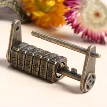 Винтажный кодовый замок Antique Bronze
