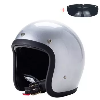 FiberGlass Vintage 500TX мотоциклетный шлем с открытым лицом в стиле ретро, скутер для езды 3/4 Jet Casco Moto Capacete, японский корейский стиль BLD