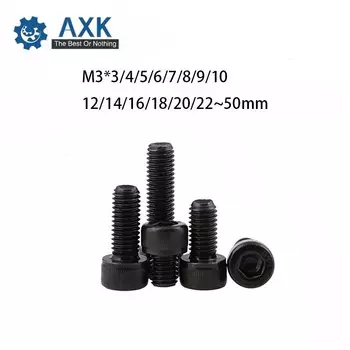 Винты AXK DIN912 нержавеющая сталь M3* (3/4/5/6/7/8/9/10/12/14/15 ~ 50) мм