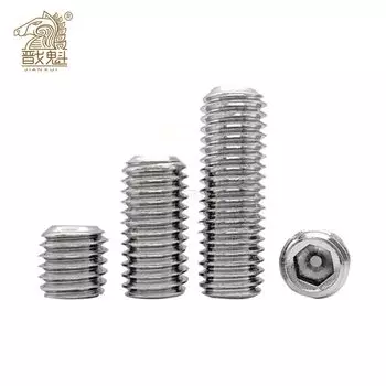 [M2-M16] DIN913 304 Винты с резьбой из нержавеющей стали, винты с плоской шестигранной головкой, набор винтов без головки