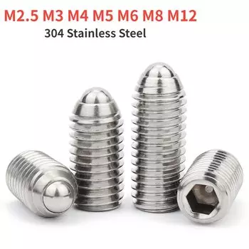 Стальные шариковые плунжеры M2.5 M3 M4 M5 M6 M8 M12 304