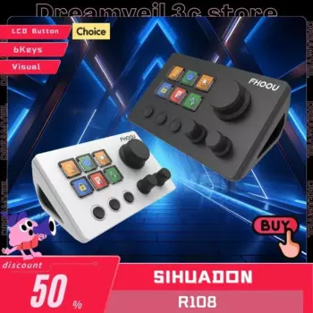 Визуальная клавиатура Mirabox N3 StreamDeck, 6 клавиш, ЖК-кнопка, английская версия, создание содержания, макро-студийный контроллер, ПК, мини-на заказ