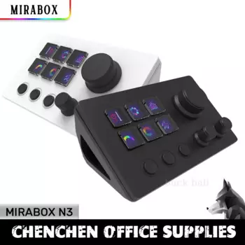 Визуальная клавиатура Mirabox N3 StreamDeck, 6 клавиш, создание живого содержания, ЖК-кнопка, макро-студийный контроллер, потоковая дека для Win/MacOS