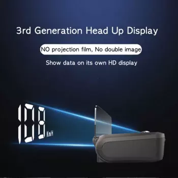 Vjoycar 2023 новый проектор HUD с зеркальным стеклом, дисплей на лобовое стекло, GPS HUD Автомобильный спидометр KMH KPM для всех автомобилей, электронные аксессуары