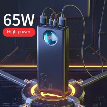 Внешний аккумулятор большой емкости PD65W, 30000 мАч
