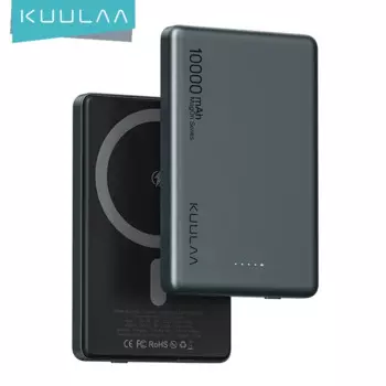 Внешний аккумулятор KUULAA на 10000 мА · ч, магнитный, ультратонкий
