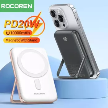 Внешний аккумулятор Rocoren, 10000 мАч, PD20W, с подставкой