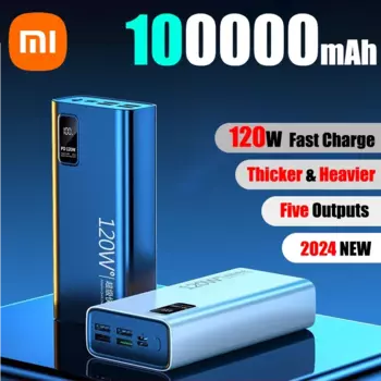 Внешний аккумулятор Xiaomi, 100000 мАч, 120 Вт, быстрая зарядка