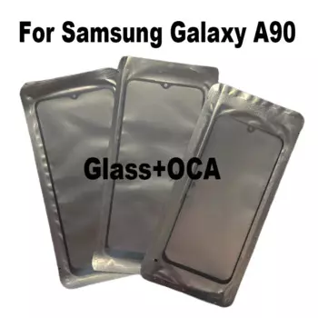 Внешний объектив для Samsung Galaxy A90, переднее стекло, сенсорная панель, ЖК-дисплей с OCA клей SM-A908, высокое качество