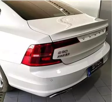Внешний задний спойлер из АБС-пластика для VOLVO S90 2017 2018 2019 2020 S90