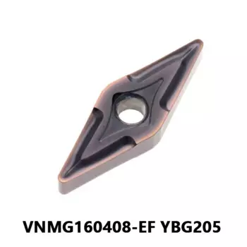 VNMG 160408 -EF YBG205 Токарный станок с ЧПУ, режущий токарный инструмент VNMG 160408 Твердосплавные вставки VNMG для механических инструментов обработки нержавеющей стали