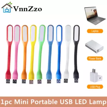 VnnZzo мини портативная USB лампа 10 цветов