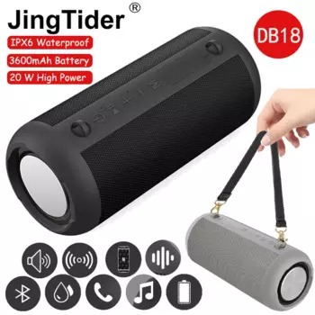 Водонепроницаемая Bluetooth-Колонка BD18 IPX6, 3600 Вт, мАч