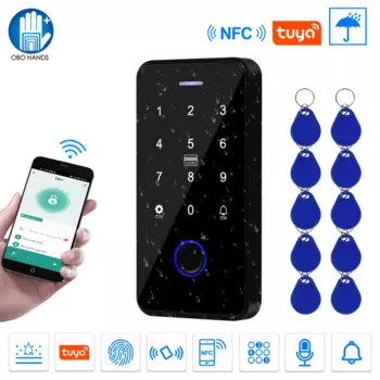 Водонепроницаемая клавиатура управления доступом с NFC, Bluetooth, 13,56 МГц