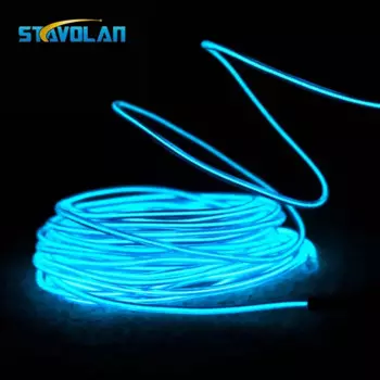 Водонепроницаемая светодиодная лента EL Wire 1 м/3 м/5 м/10 м
