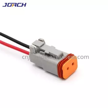 Водонепроницаемый электрический разъем Jorch DT06-2S/DT04-2P серый