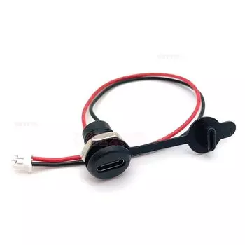 Водонепроницаемый коннектор USB-C 1-10 С фиксирующей пластиной PH 2,0 и портом для быстрой зарядки