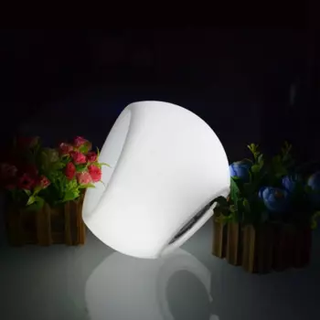Водонепроницаемый светящийся горшок для цветов D20H18cm IP68, цветочный горшок, 16 цветов, меняющий цвет, 1 шт.