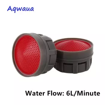 Водосберегающий кран Aqwaua, аэратор 4-6 л/мин с резьбовым носиком 20 мм, кухонный кран, фильтр, аксессуар, сменная часть крана