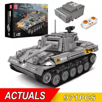Военная модель танка MOULD KING M18 Hellcat, конструктор с техническим дистанционным управлением, оружие, танк, кирпичи, детские игрушки для мальчиков, подарок