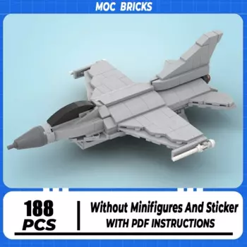 Военная серия Moc, Строительные кирпичи масштаб 1:72, модель искусственного истребителя, Технология строительства, модульный блок «сделай сам», игрушка-конструктор, подарок